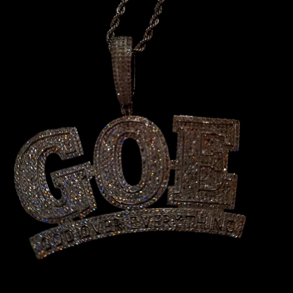 Platinum God Over Everything chain. - Picture 2 of 3